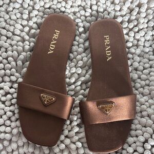 Prada Women's Elegant Brown Sandals